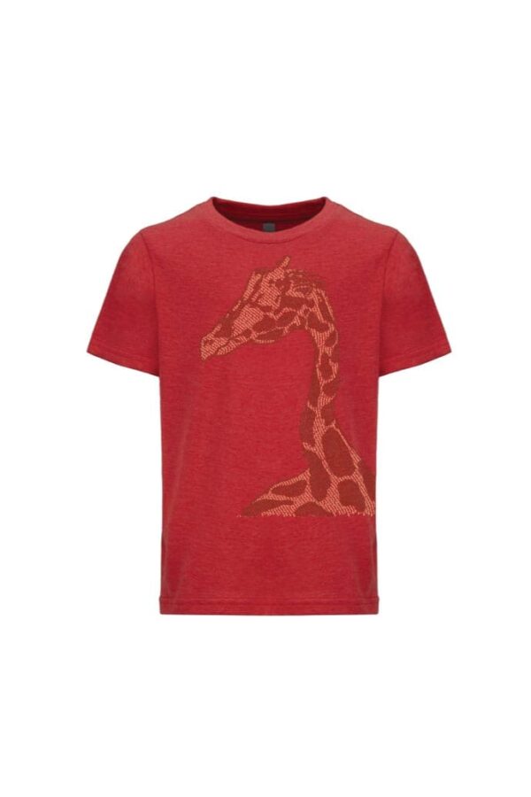 giraffe – kid's tee – red